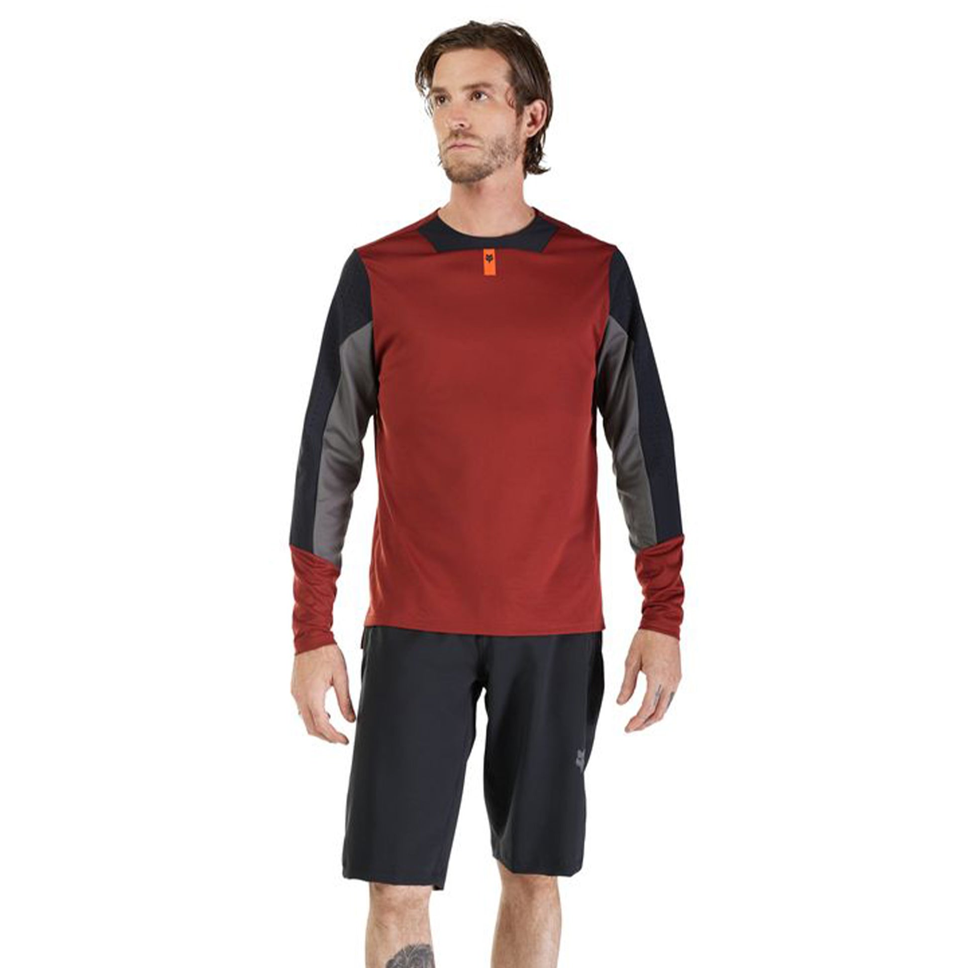 Fox Defend Long Sleeve Jersey - XL - Rust - Image 3