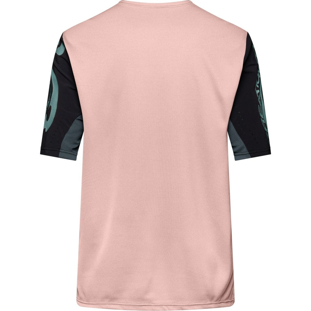 Fox Youth Defend Short Sleeve Jersey - M - Creation Blush