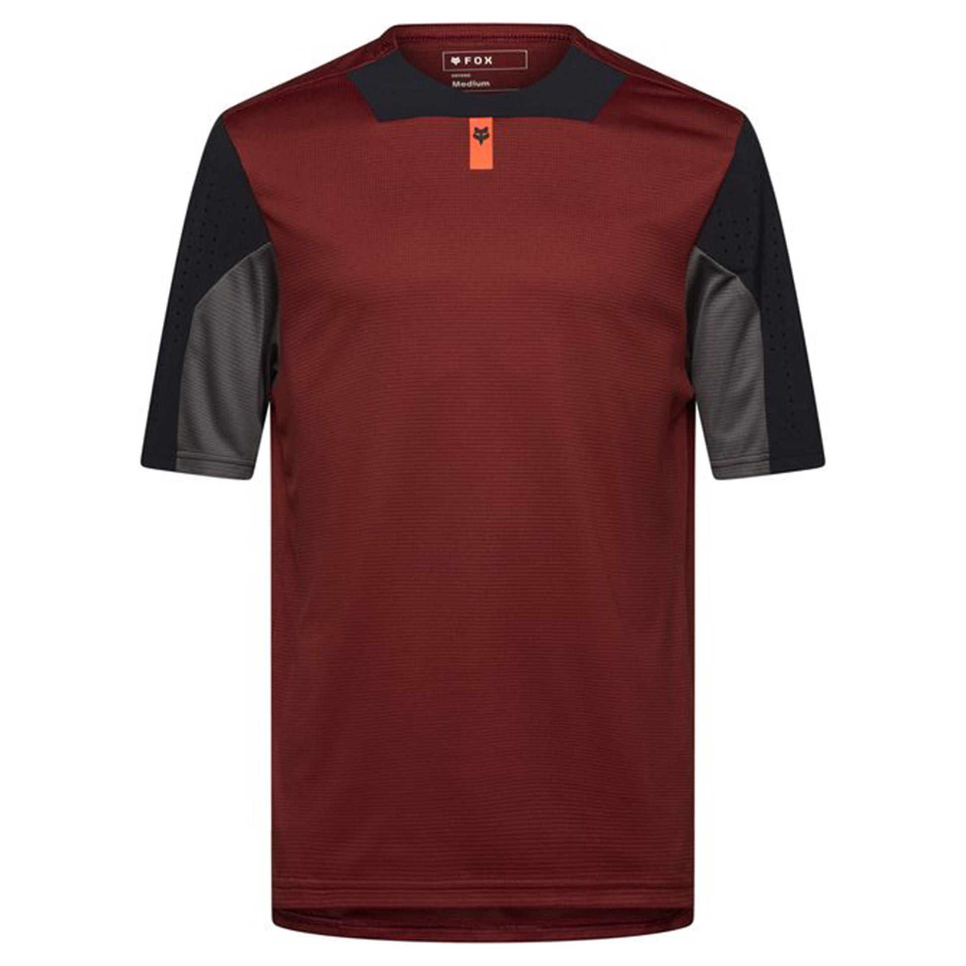 Fox Defend Short Sleeve Jersey - M - Rust - Image 1