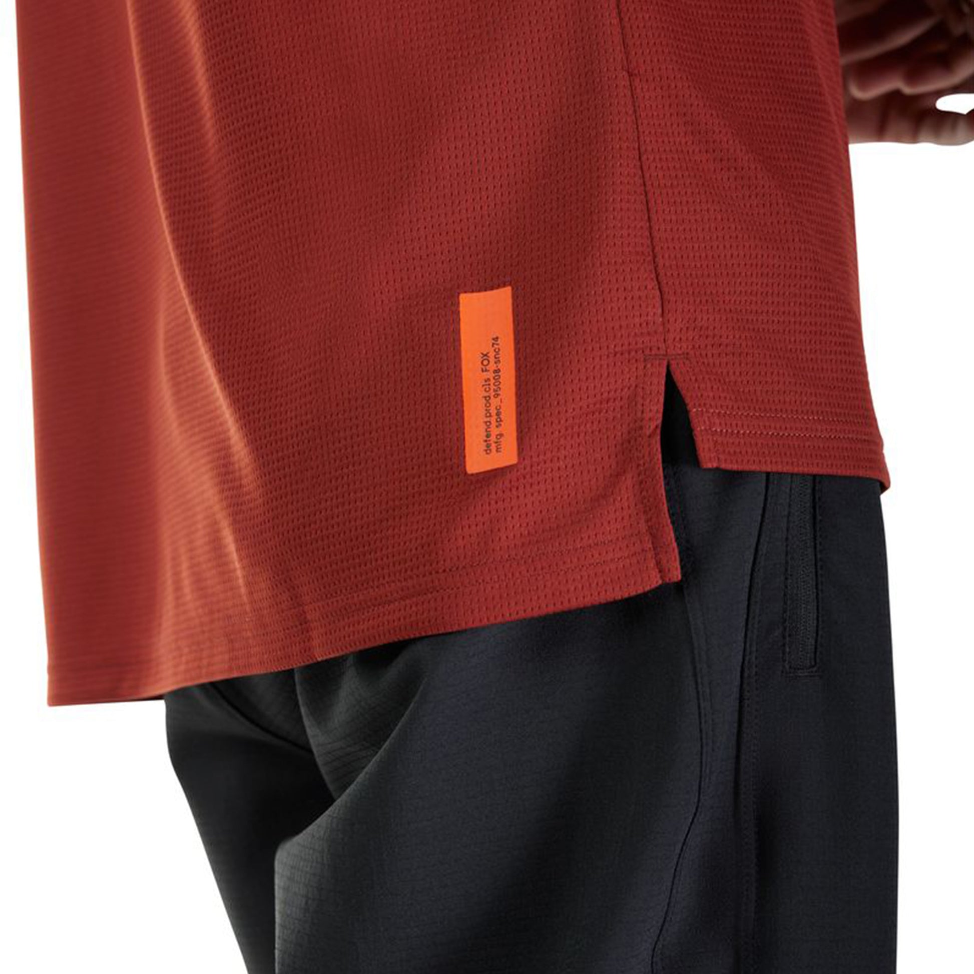 Fox Defend Short Sleeve Jersey - M - Rust - Image 7