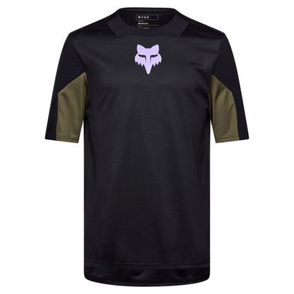FOX Defend Short Sleeve Jersey - S - Park Black - Image 1