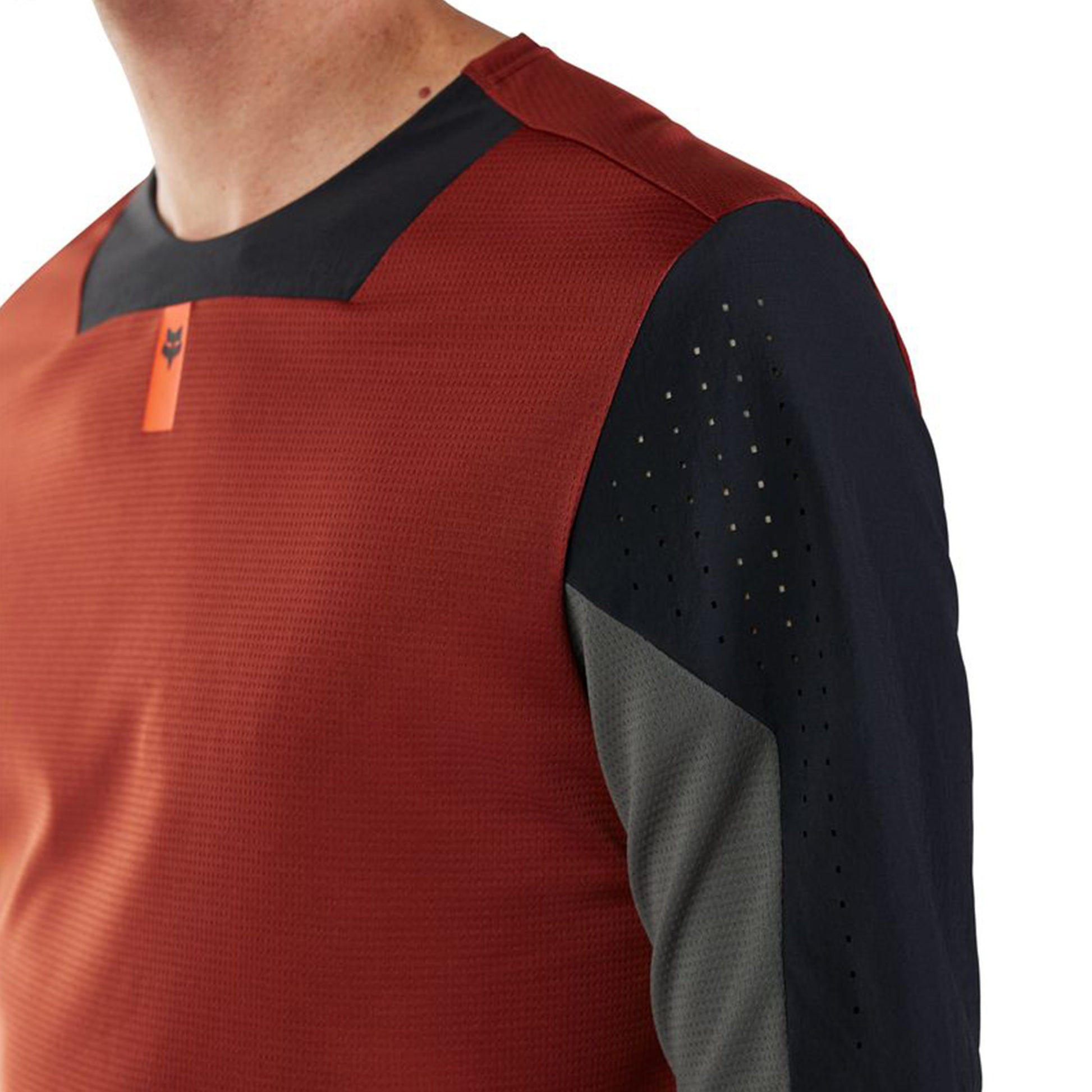 Fox Defend Short Sleeve Jersey - XL - Rust - Image 6
