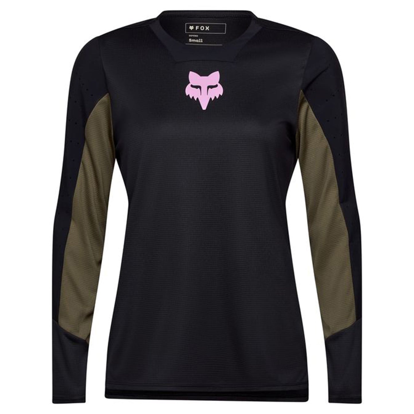 FOX Defend Women's Long Sleeve Jersey - S - Park Black - Image 1