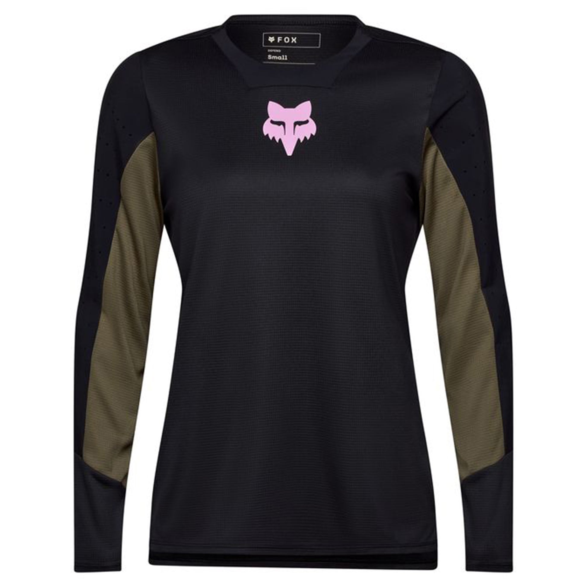 FOX Defend Women's Long Sleeve Jersey - S - Park Black - Image 1