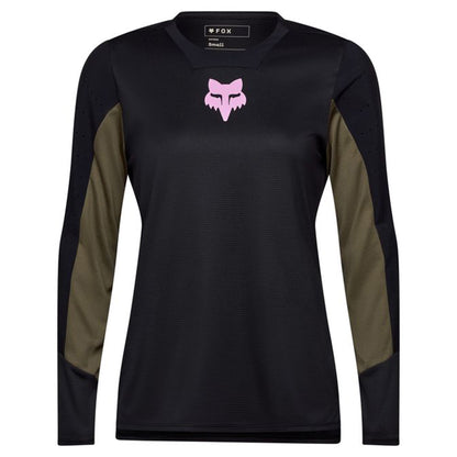 FOX Defend Women's Long Sleeve Jersey - XL - Park Black - Image 1