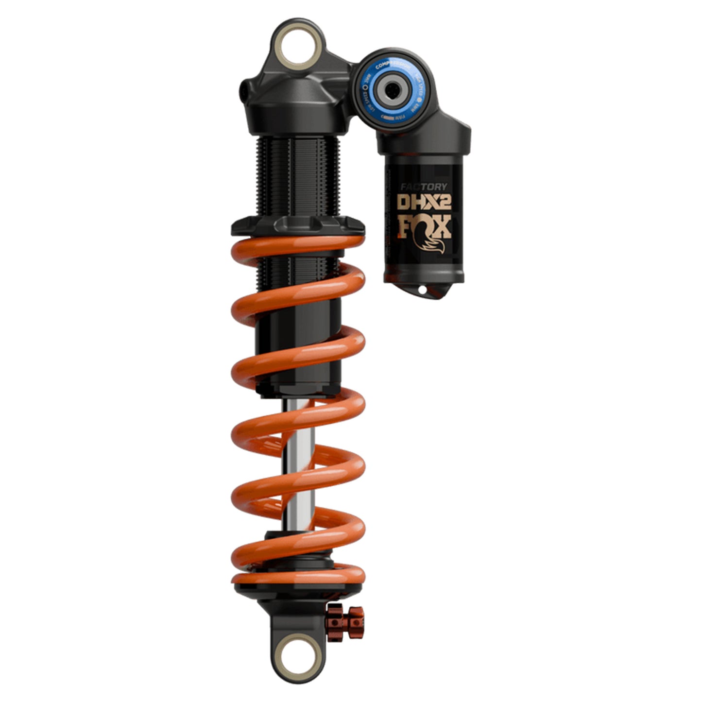 Fox Factory DHX2 Shock - Dual Open-Eye Mount - 230x60mm (Metric) - F-S Cr 4cc Spacer - 2-Position Adjust - Image 4