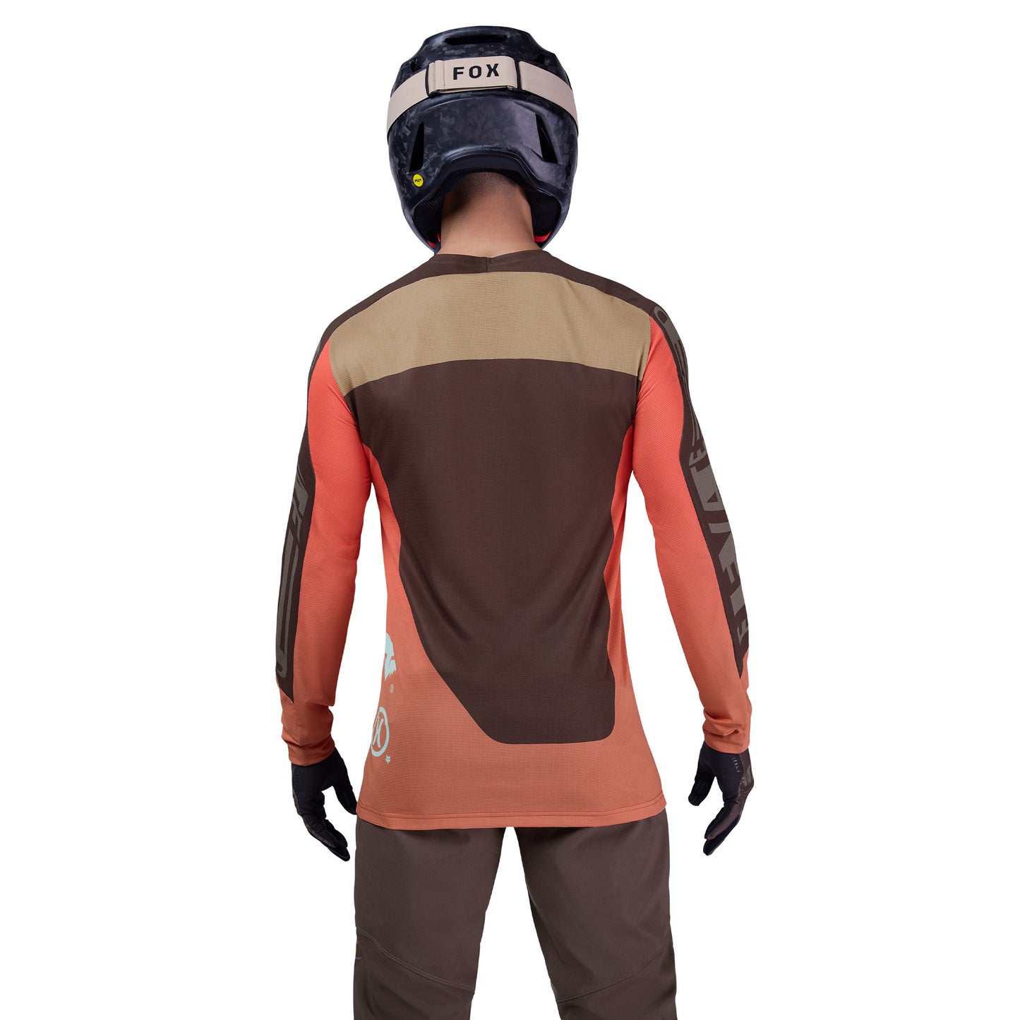 FOX Flexair Long Sleeve Elevated Jersey - L - Cocoa - Image 4