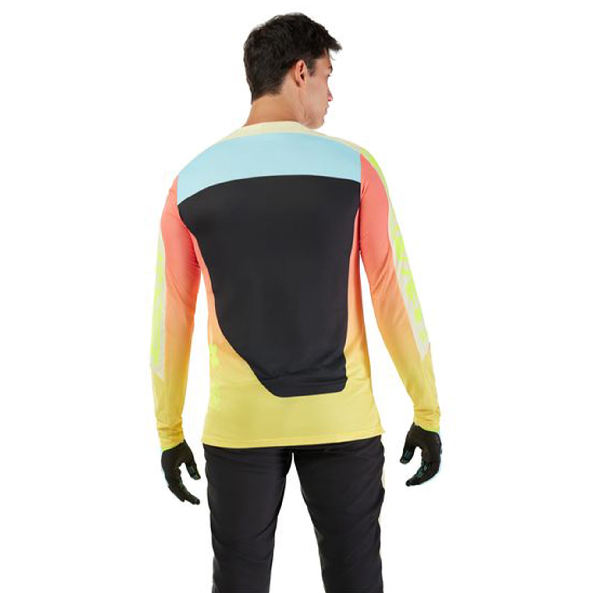 FOX Flexair Long Sleeve Jersey - M - Elevated Lemonade - Image 4