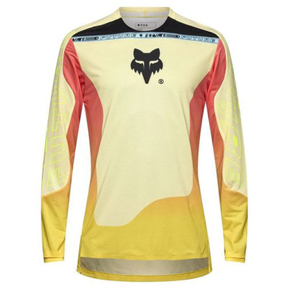 FOX Flexair Long Sleeve Jersey - S - Elevated Lemonade - Image 1
