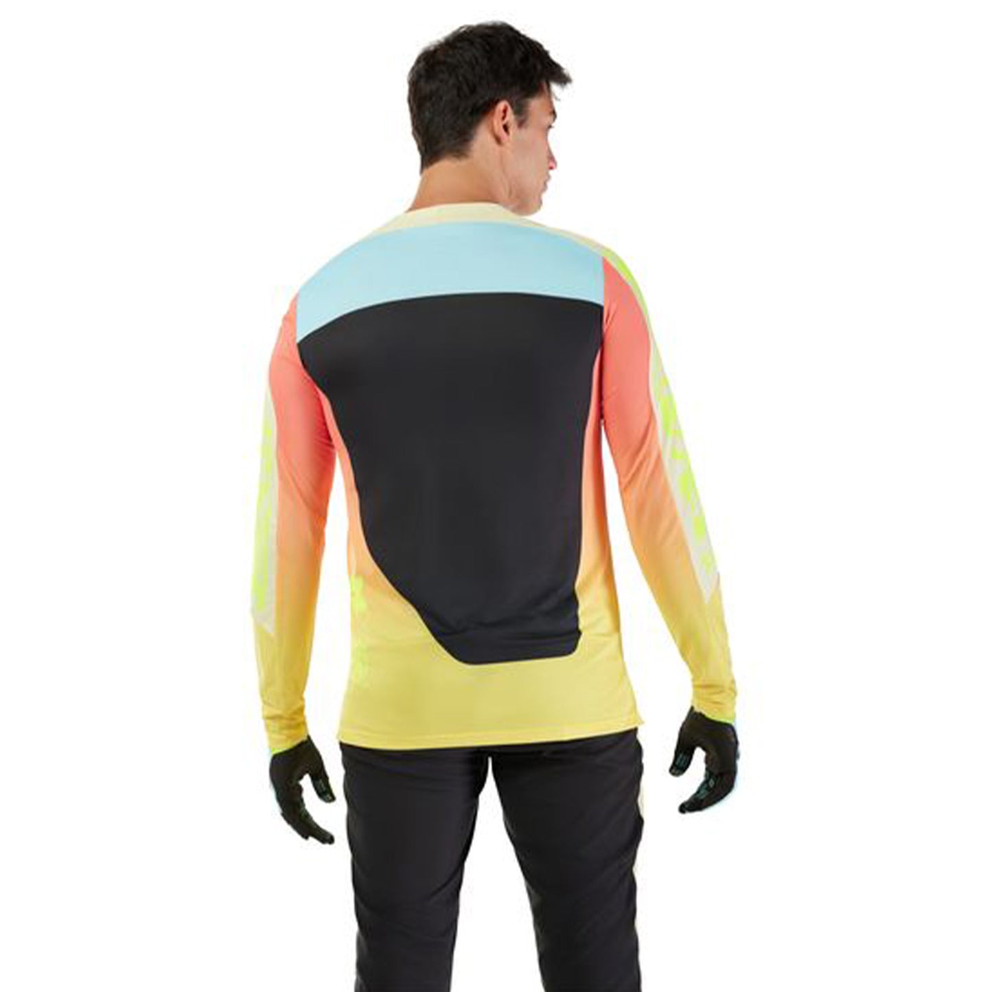FOX Flexair Long Sleeve Jersey - S - Elevated Lemonade - Image 4