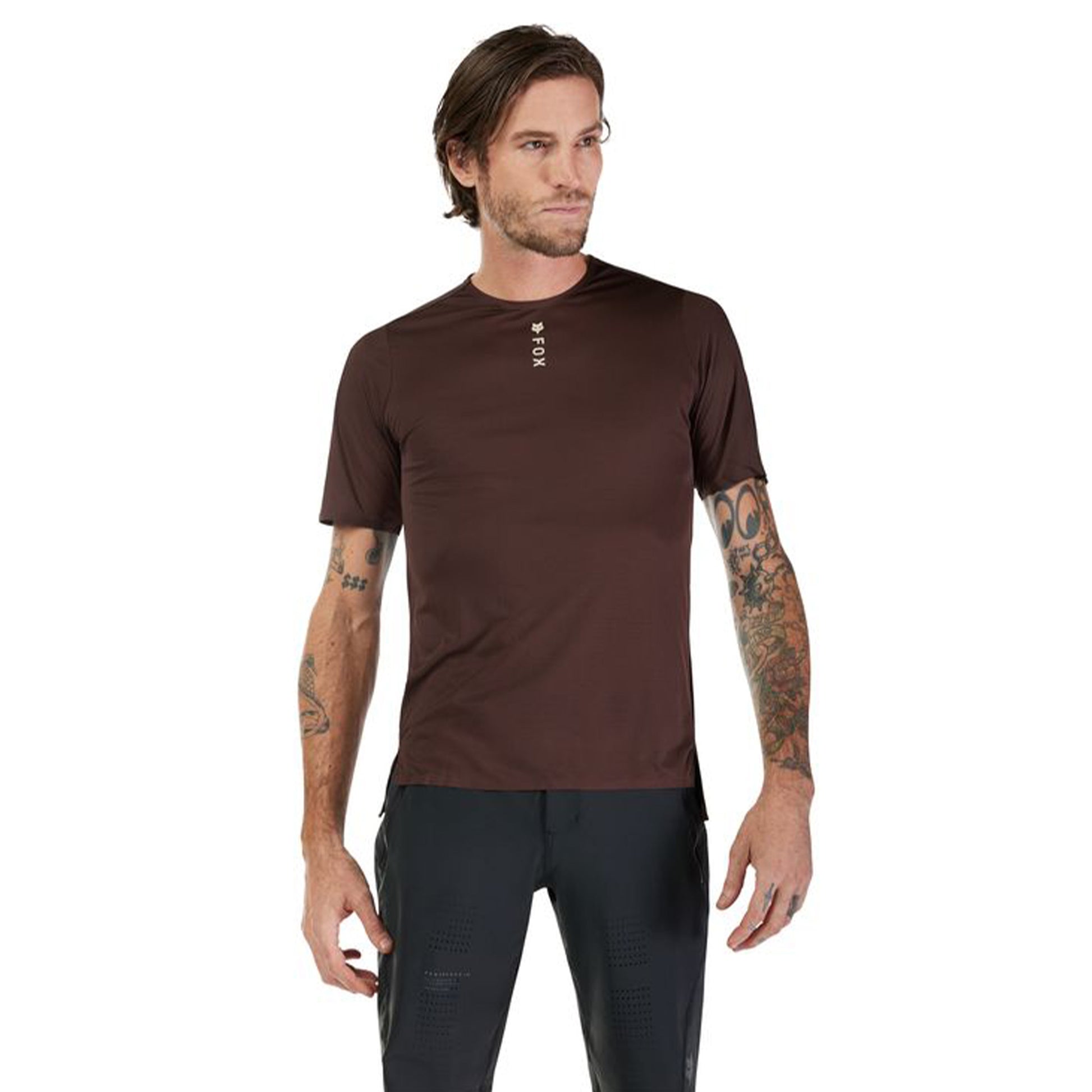 Fox Flexair Pro Short Sleeve Jersey - S - Cocoa - Image 3