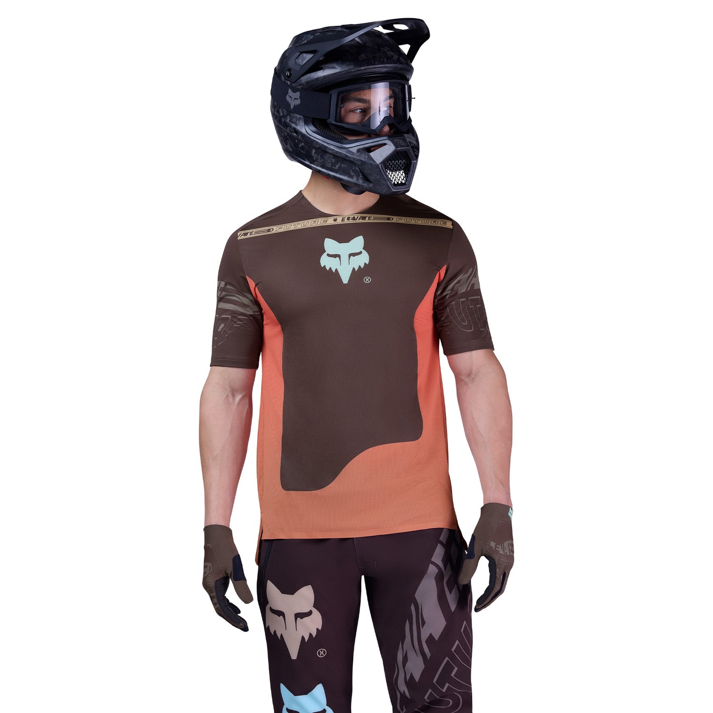 FOX Flexair Short Sleeve Elevated Jersey - M - Cocoa - Image 3