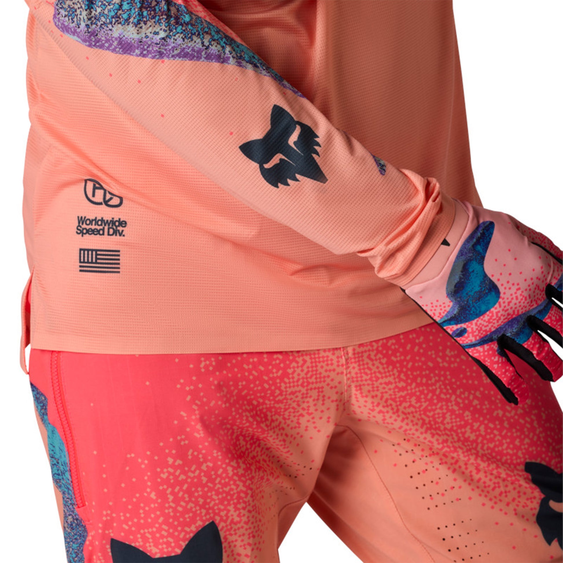 Fox Flexair Vision LE Long Sleeve Jersey - S - Peach - Image 5