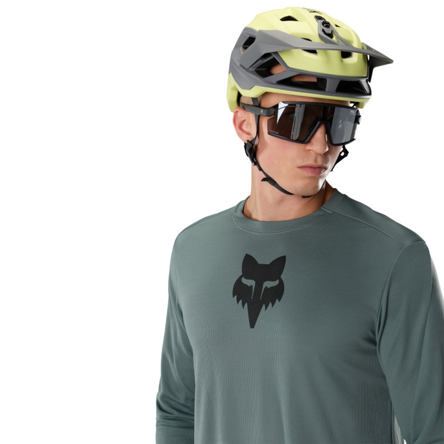 Fox Head Ranger Long Sleeve Jersey - L - Sage - Image 5