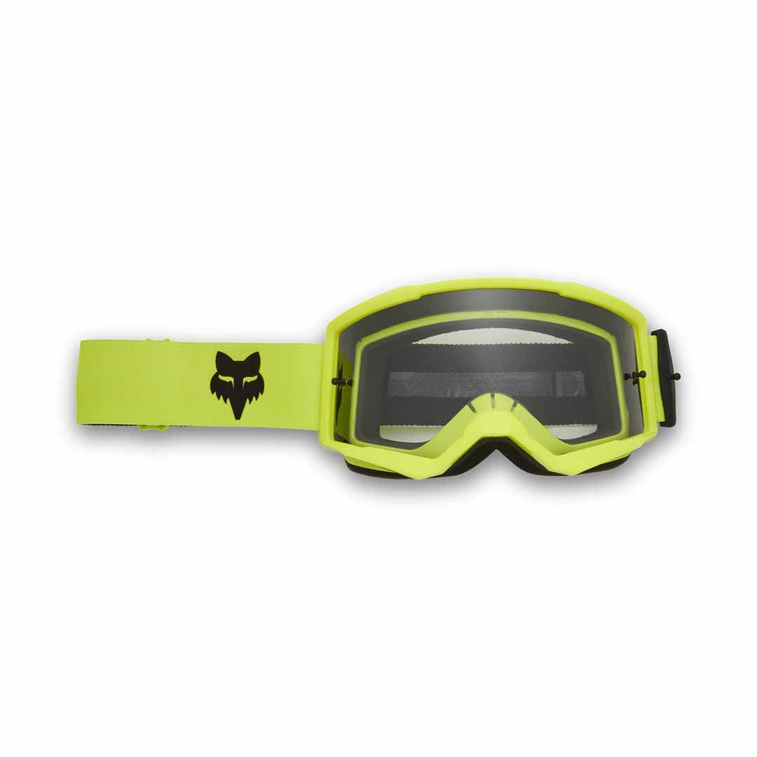 Fox Main Core Goggles - One Size Fits Most - Flo Yellow - Clear Lens - Image 1