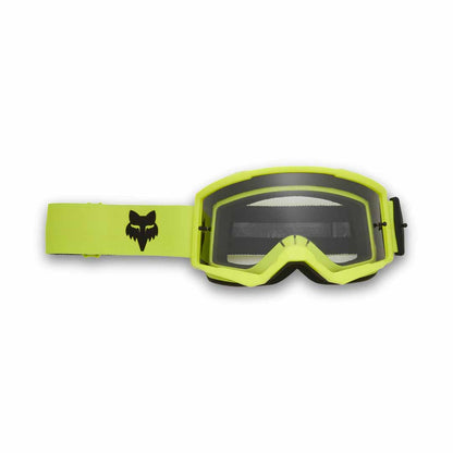 Fox Main Core Goggles - One Size Fits Most - Flo Yellow - Clear Lens - Image 1