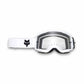 Fox Main Core Goggles - One Size Fits Most - White - Clear Lens - Image 1