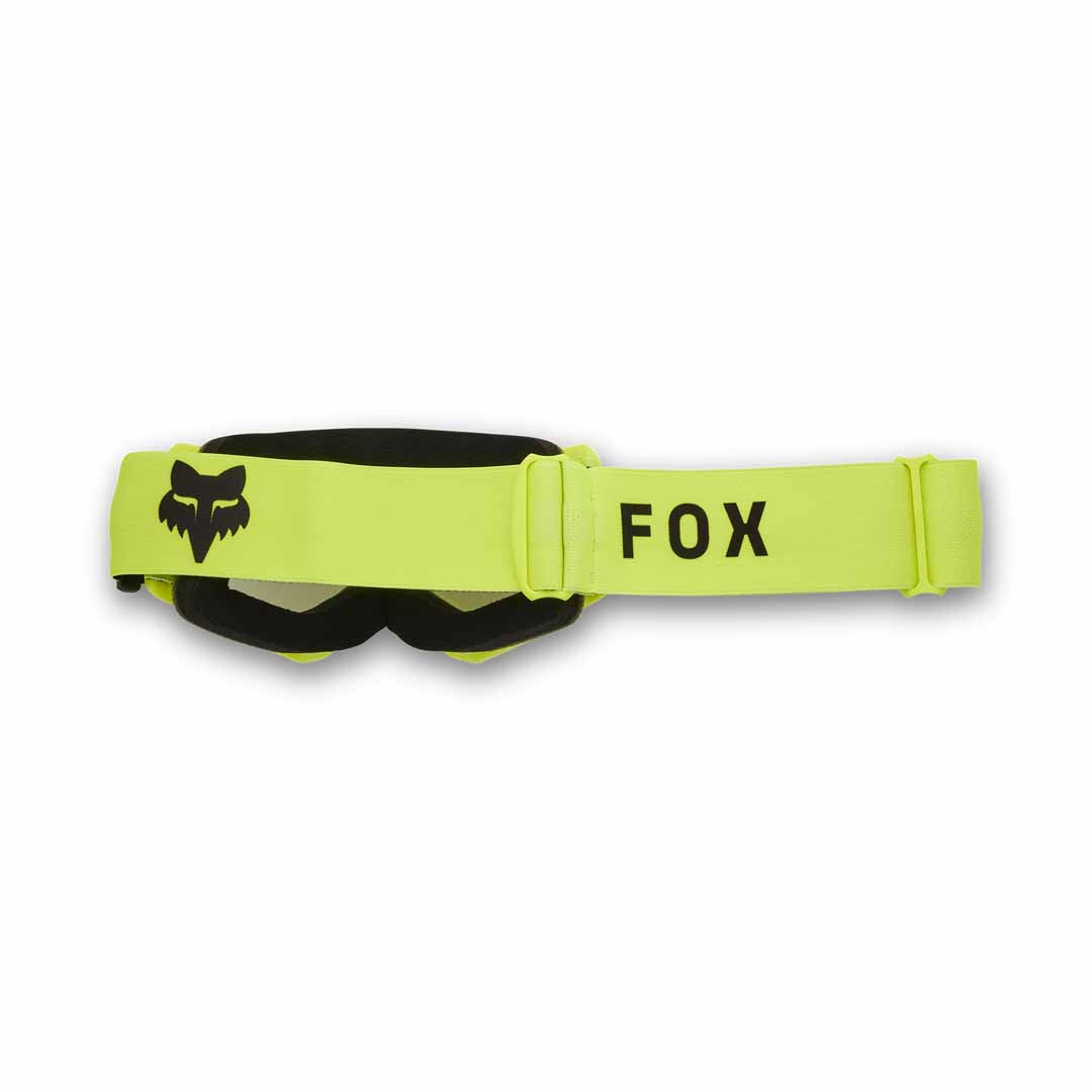 Fox Main Core Youth Goggles - One Size Fits Most - Flo Yellow - Clear Lens - Image 2