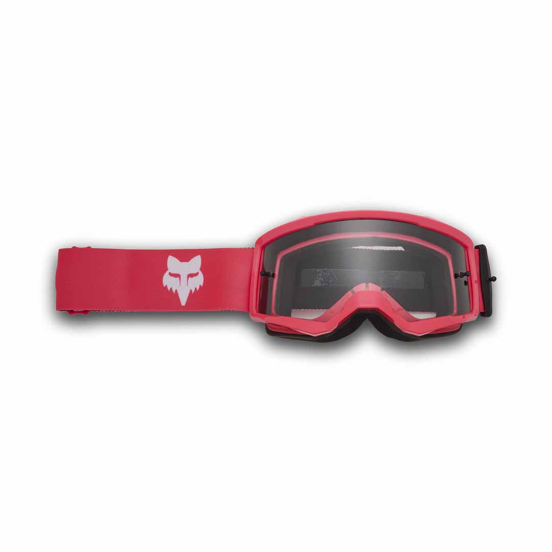 Fox Main Core Youth Goggles - One Size Fits Most - Pink - Clear Lens - Image 1