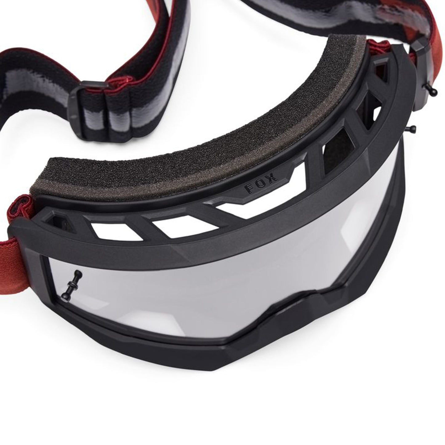 FOX Main Goggles - One Size Fits Most - Rust - Clear LEns - Image 3