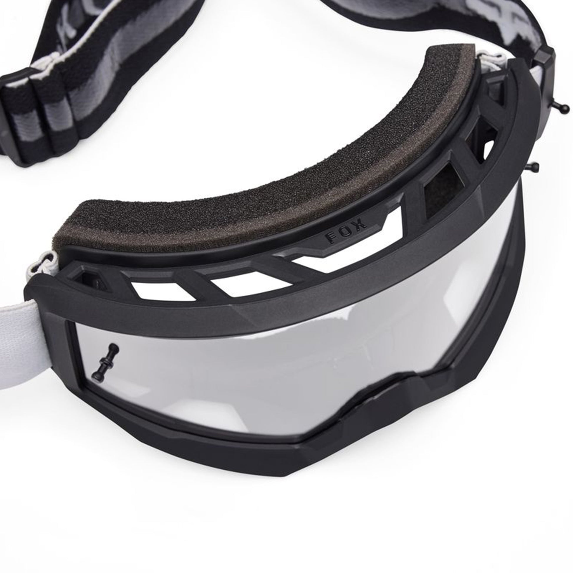 FOX Main Goggles - One Size Fits Most - White - Clear Leans - Image 3