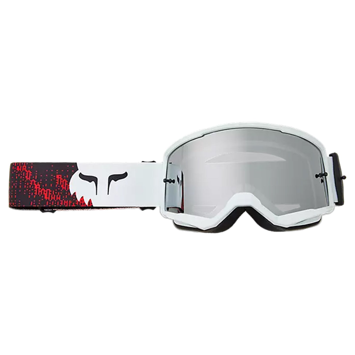 FOX Main Kairos Spark Goggles - One Size Fits Most - White / Flo Red - Spark Mirror Lens - Image 1