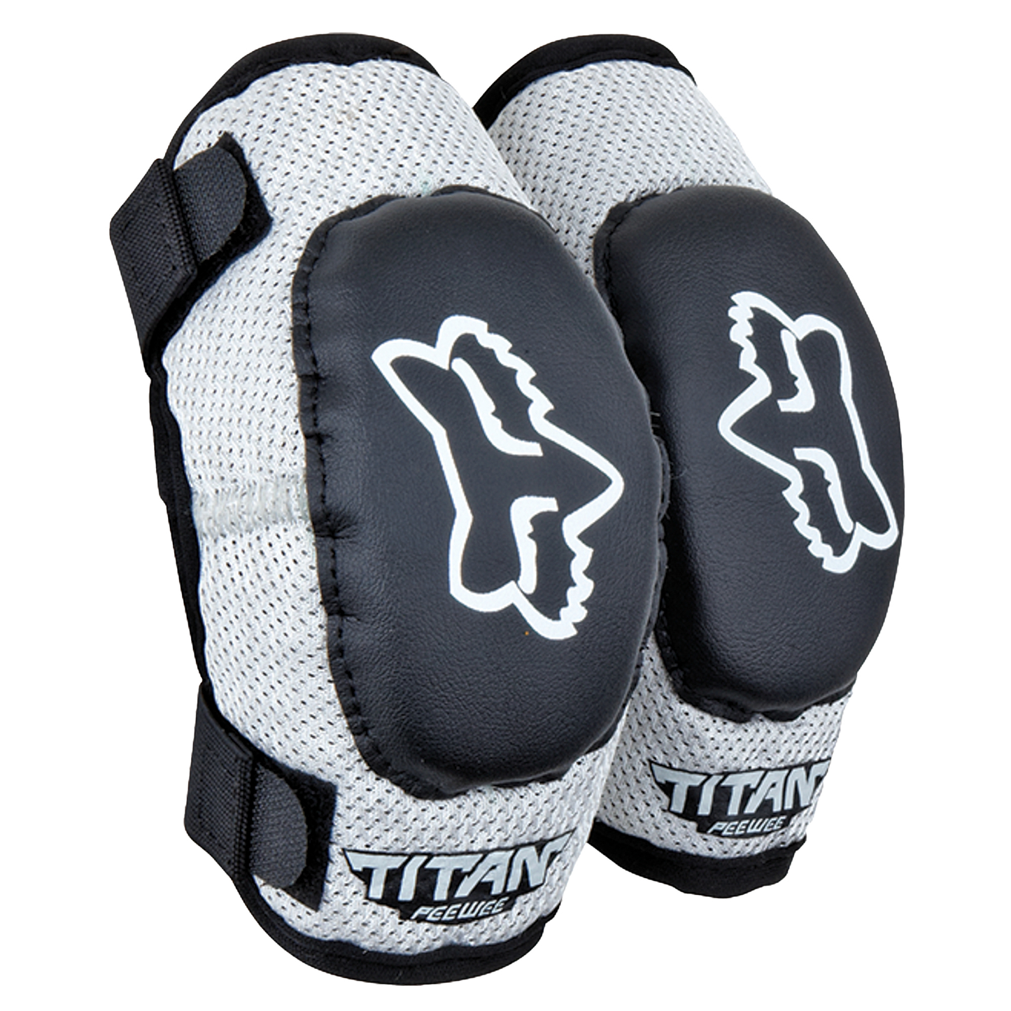Fox Peewee Titan Elbow Guard - S/M - Black / Silver - Image 1