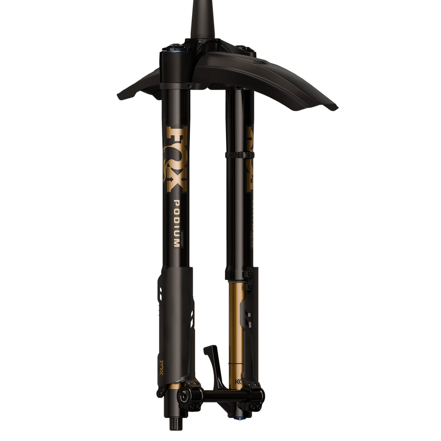 FOX Podium Factory Fork - 29 Inch - 1 1/8th - 1.5 Inch Tapered - 20x110mm - 160mm - 44mm  - Grip X2 58HT - Black - Image 3