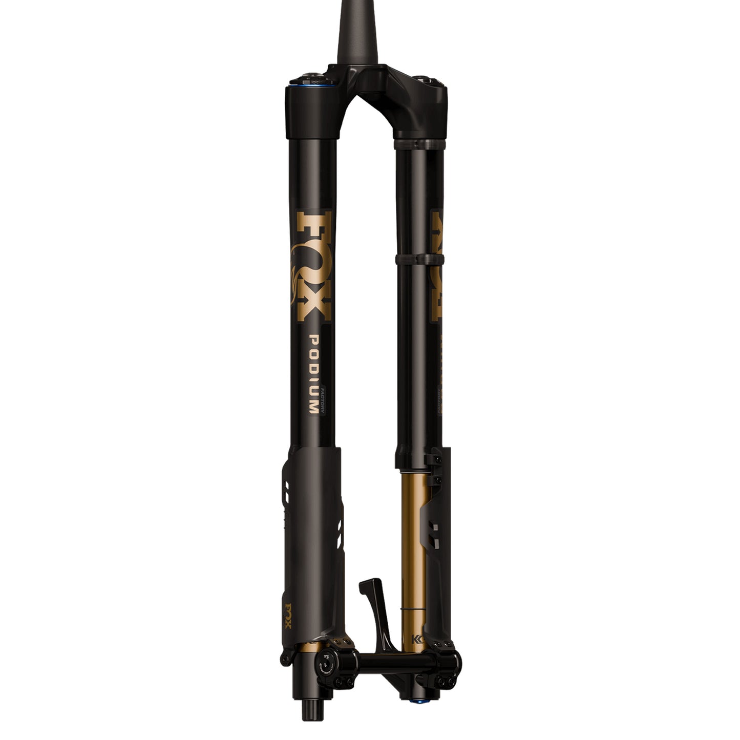 FOX Podium Factory Fork - 29 Inch - 1 1/8th - 1.5 Inch Tapered - 20x110mm - 170mm - 44mm  - Grip X2 58HT - Black - Image 6