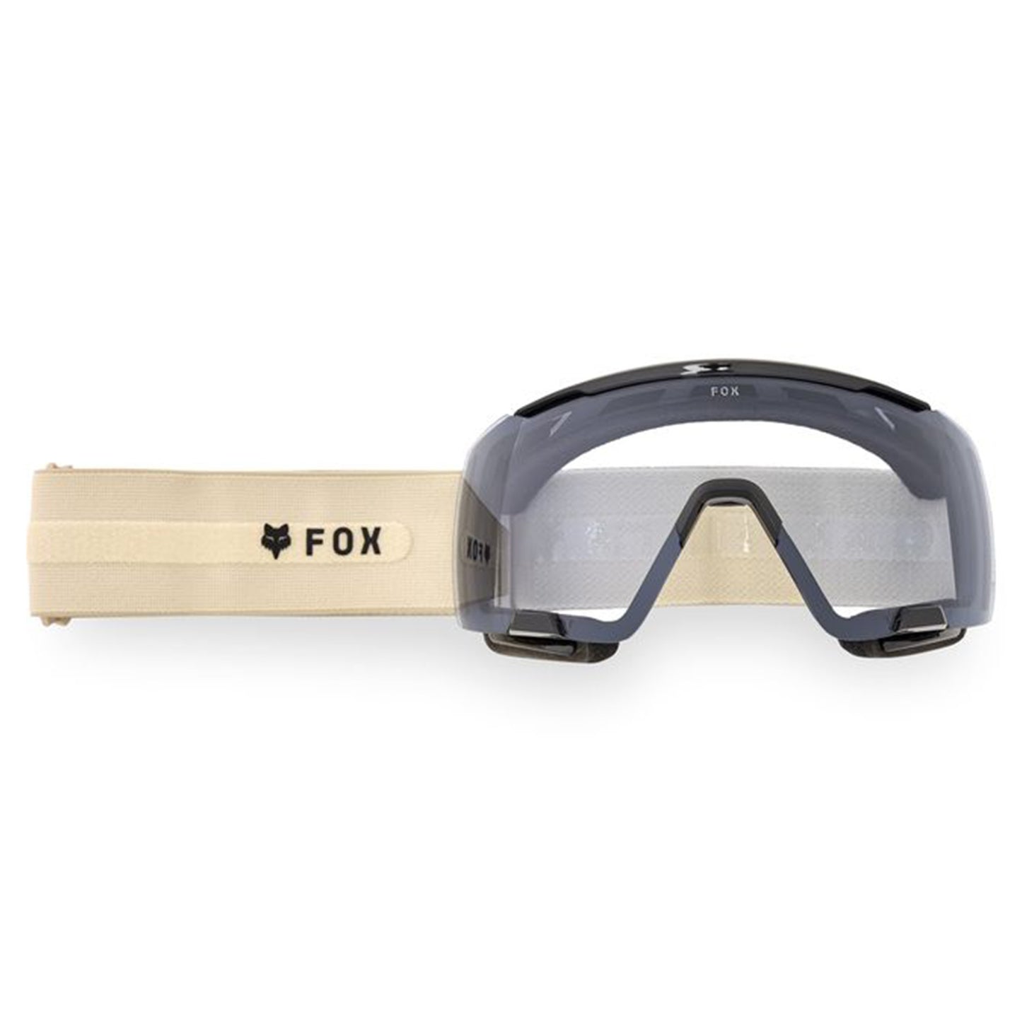 FOX Purevue Goggles - One Size Fits Most - Cream - Black - Clear Lens - Image 1