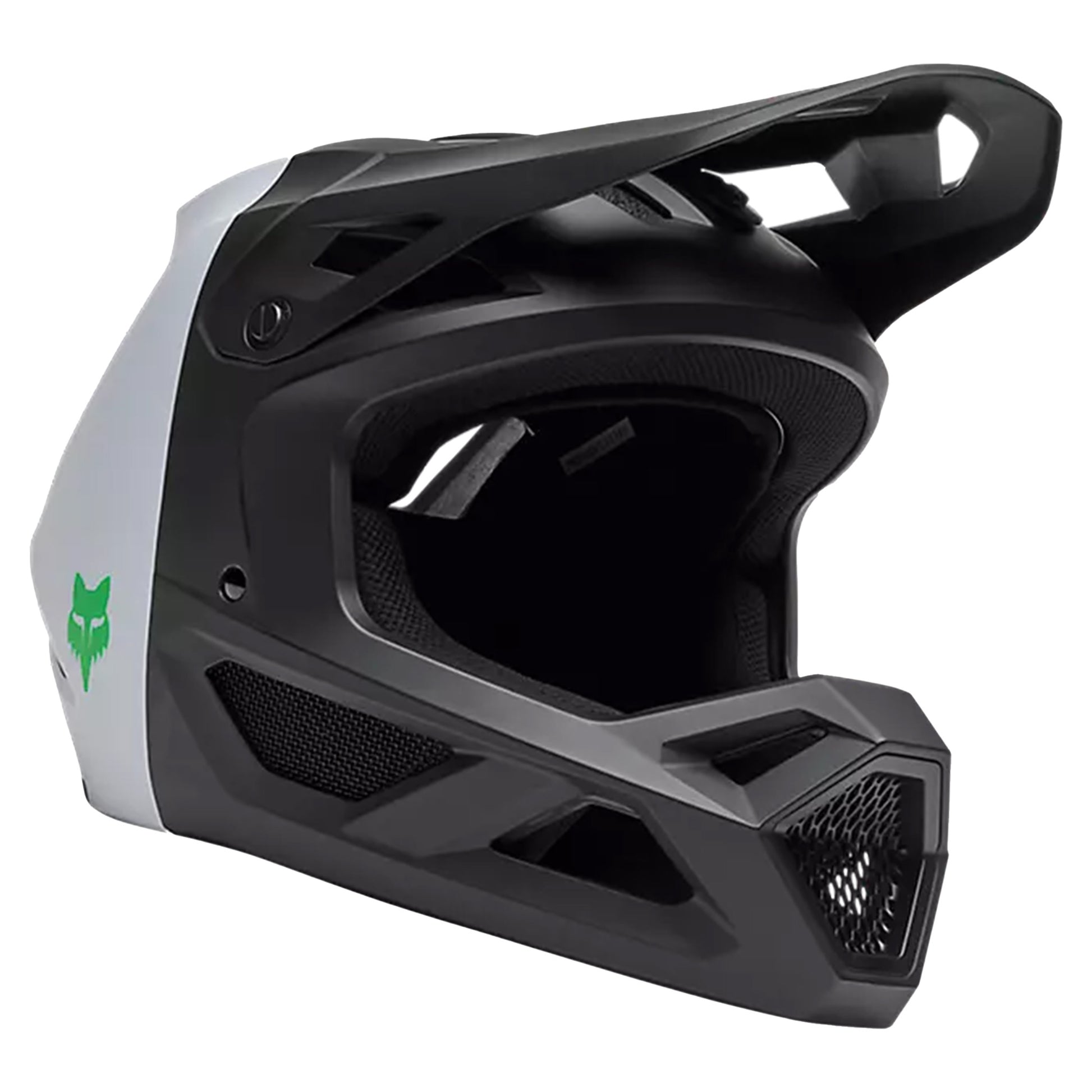 Fox Rampage Youth Helmet - Youth M - 5050 - Black - White - Image 2