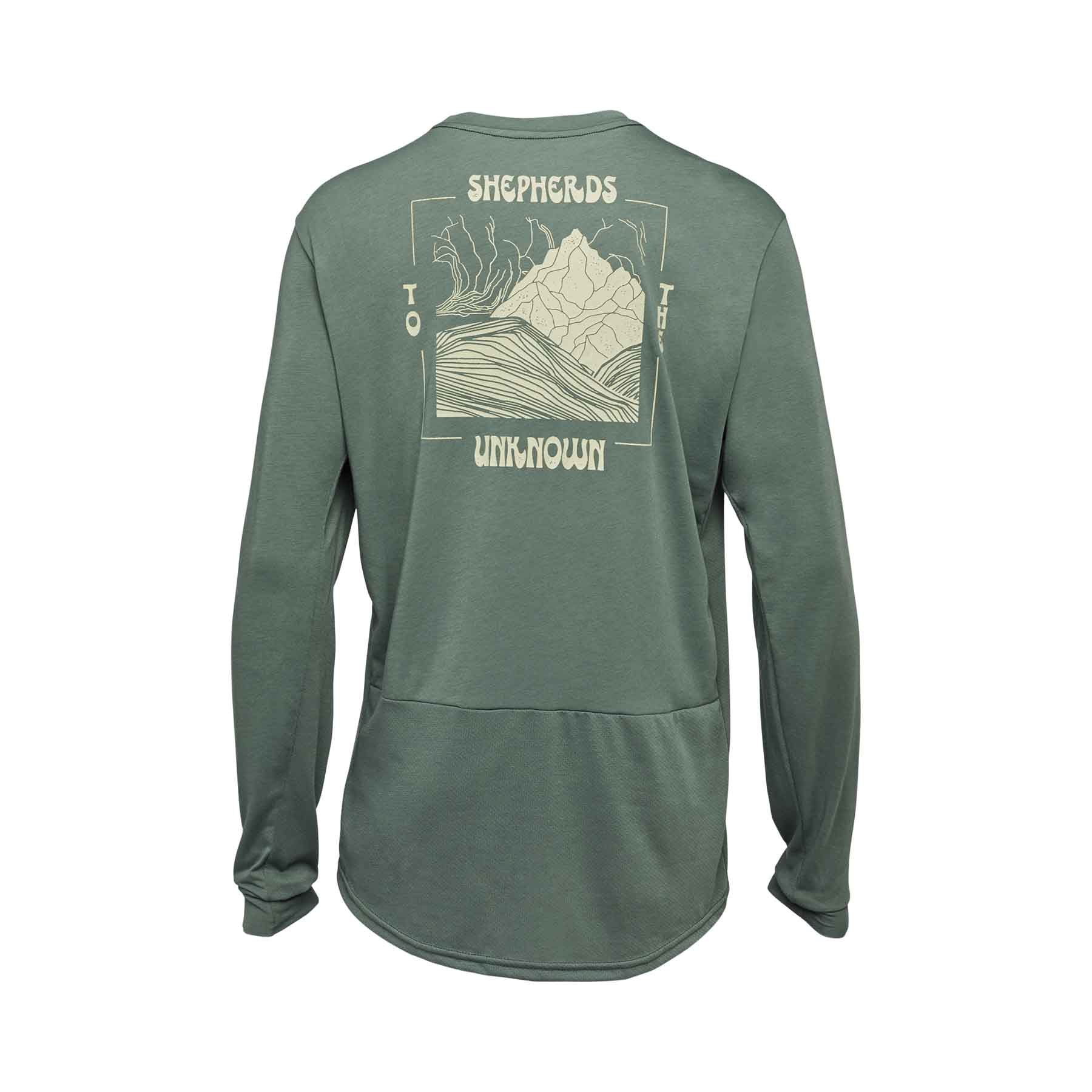 Fox Ranger DR Shepherds Long Sleeve Jersey - M - Hunter Green - Image 2
