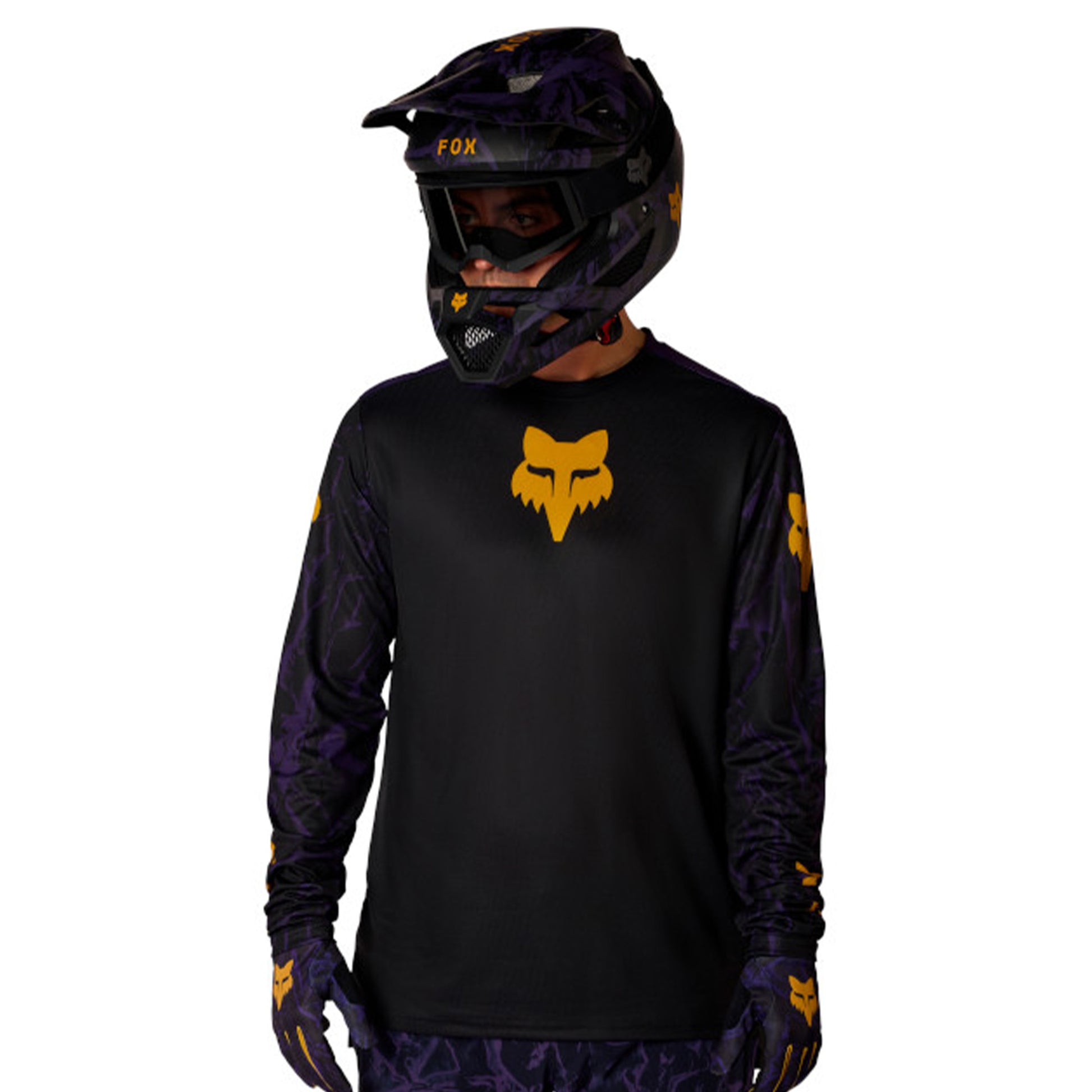Fox Ranger Image Feel Long Sleeve Jersey - XL - Plum - Image 3