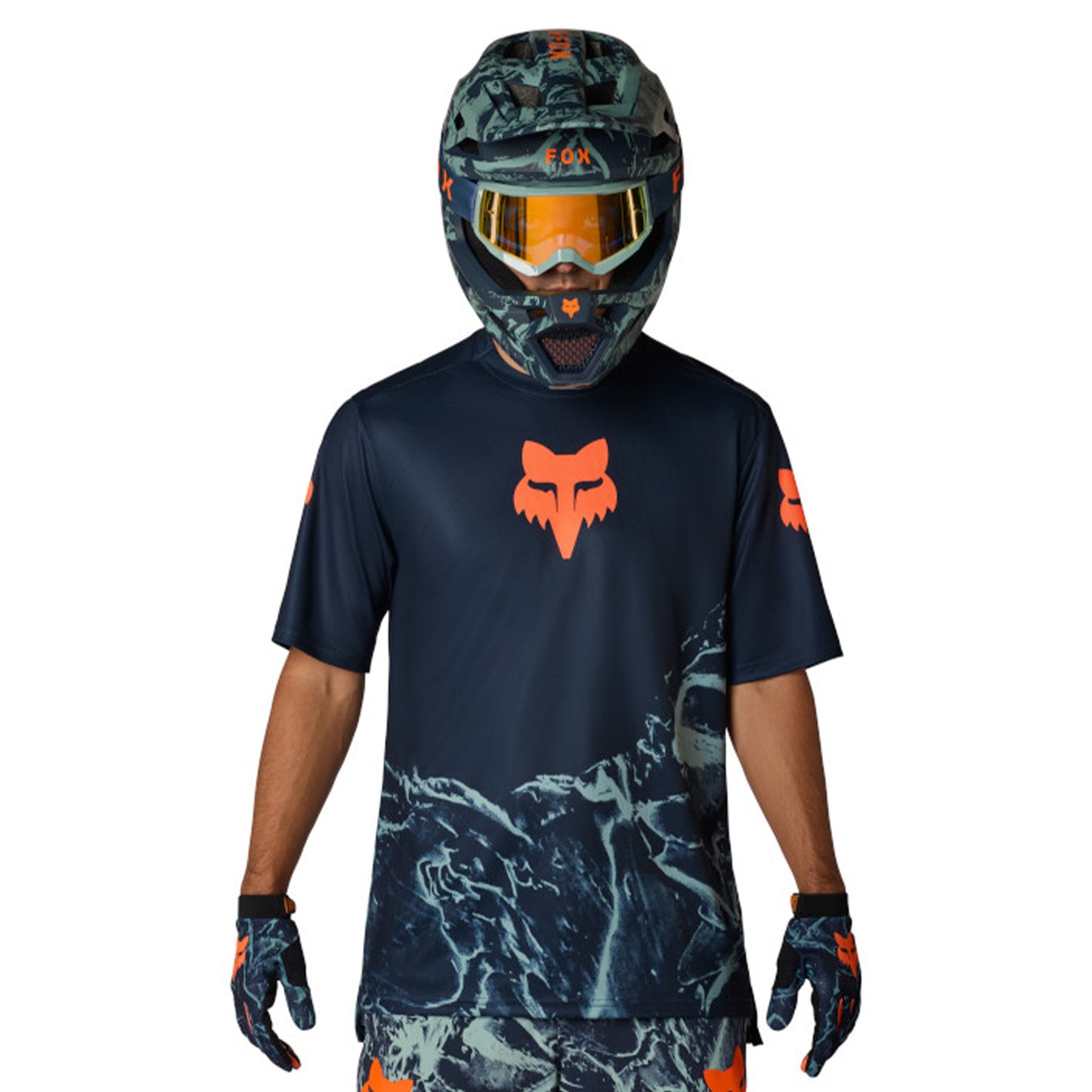 Fox Ranger Image Feel Short Sleeve Jersey - 2XL - Arctic Blue - Image 3