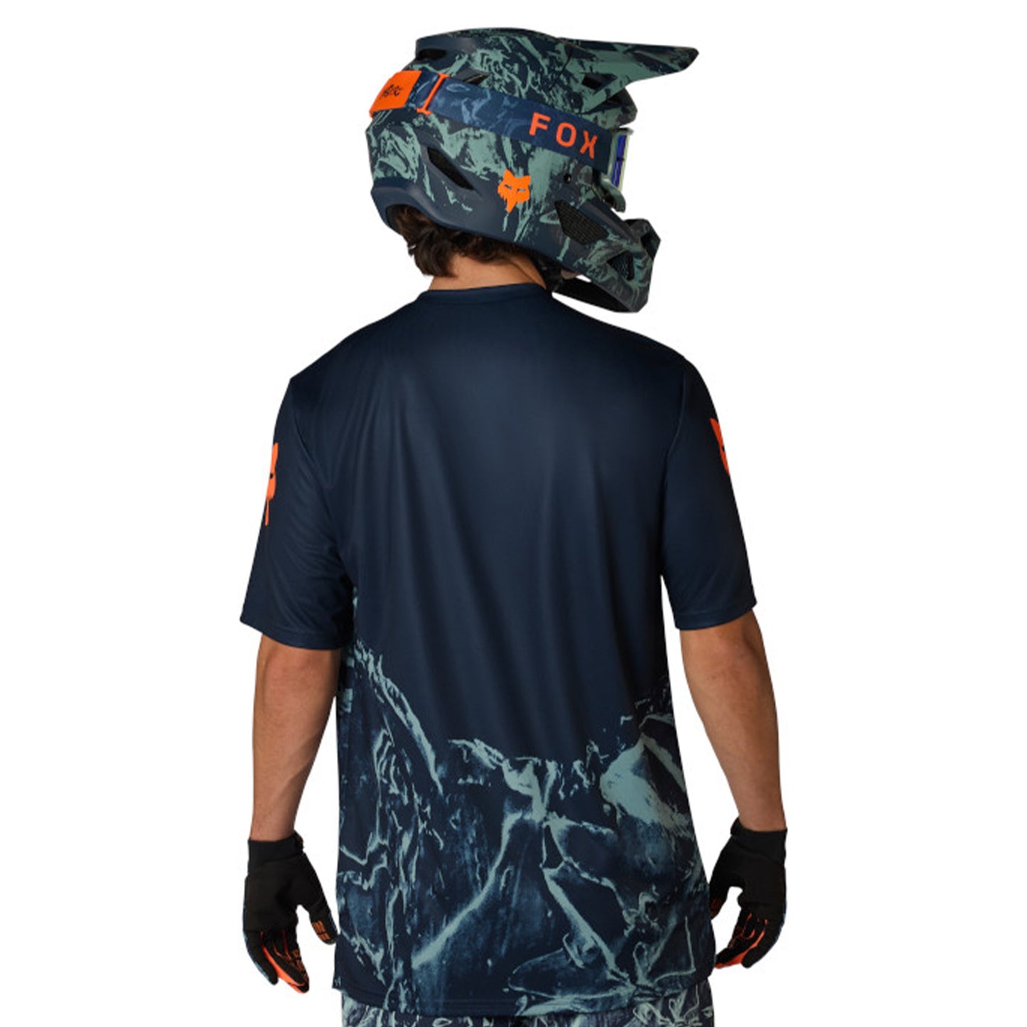 Fox Ranger Image Feel Short Sleeve Jersey - L - Arctic Blue - Image 4