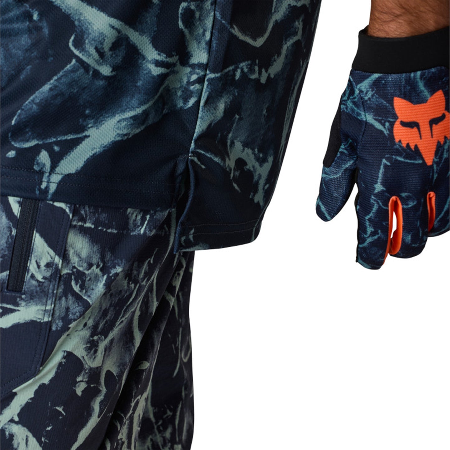 Fox Ranger Image Feel Short Sleeve Jersey - L - Arctic Blue - Image 5