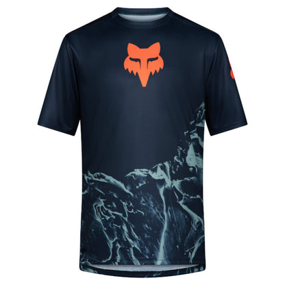 Fox Ranger Image Feel Short Sleeve Jersey - M - Arctic Blue - Image 1