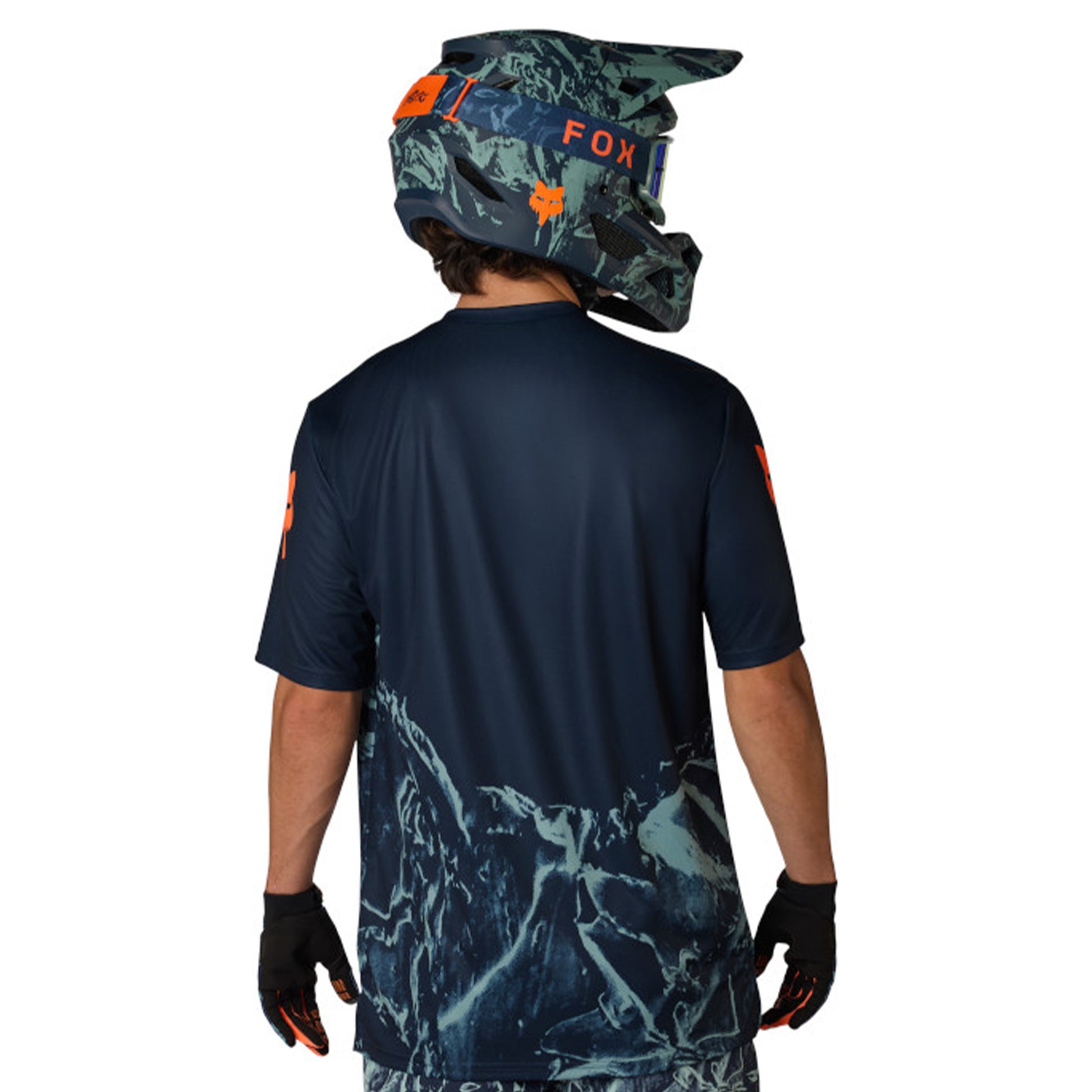 Fox Ranger Image Feel Short Sleeve Jersey - M - Arctic Blue - Image 4