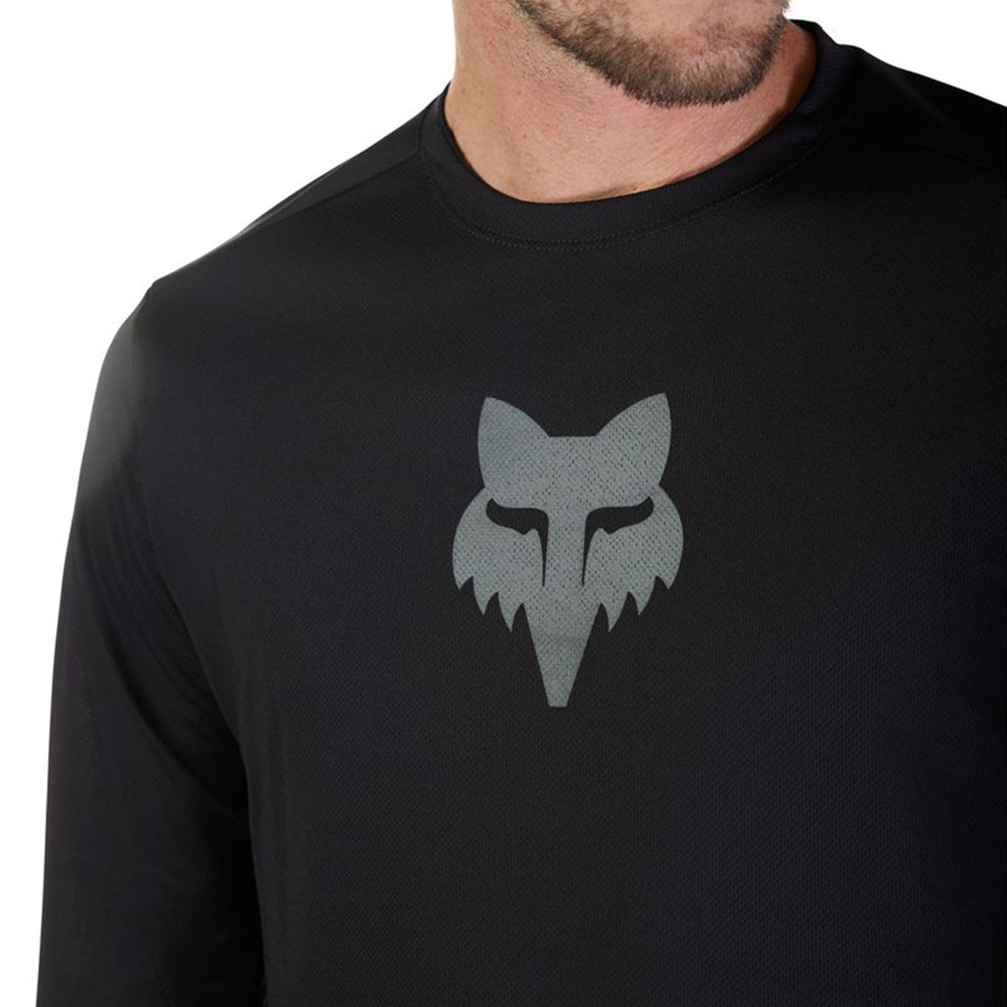 FOX Ranger Long Sleeve Jersey - L - FOX Head Black - Image 6
