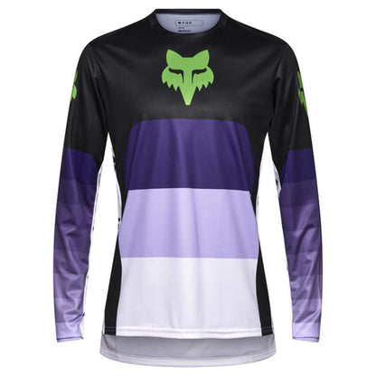 Fox Ranger Long Sleeve Jersey - L - Grid Black - Image 1