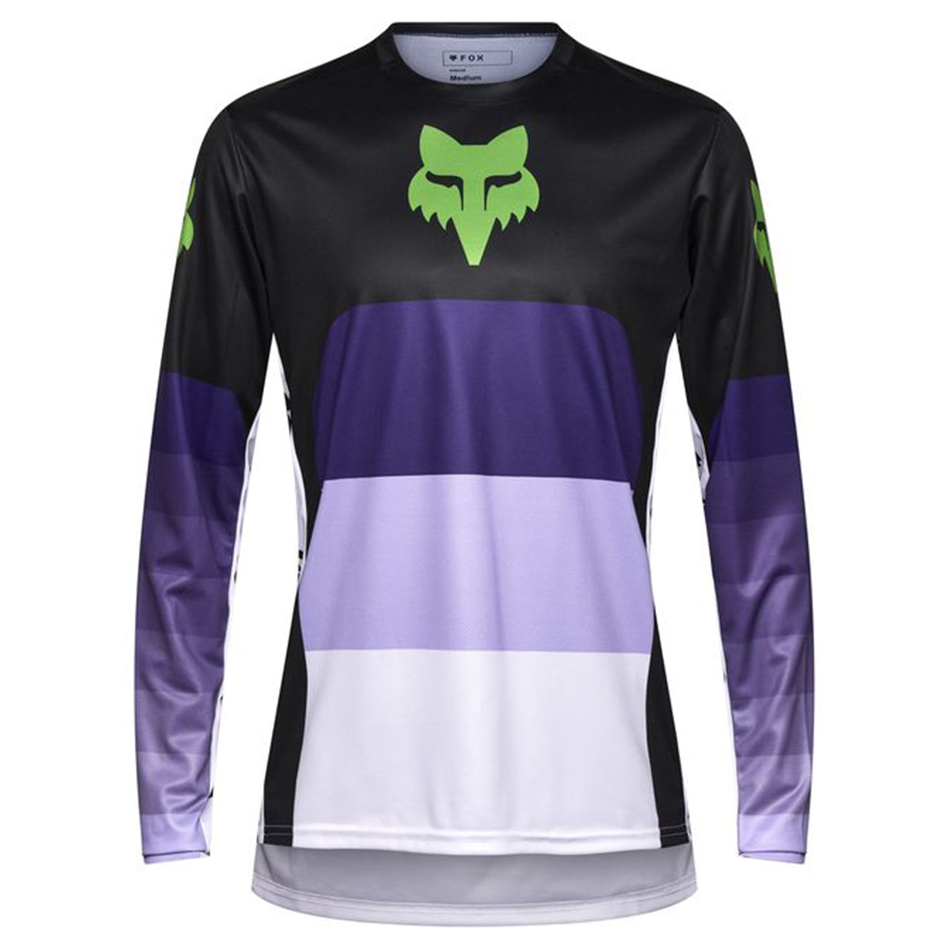 Fox Ranger Long Sleeve Jersey - M - Grid Black - Image 1