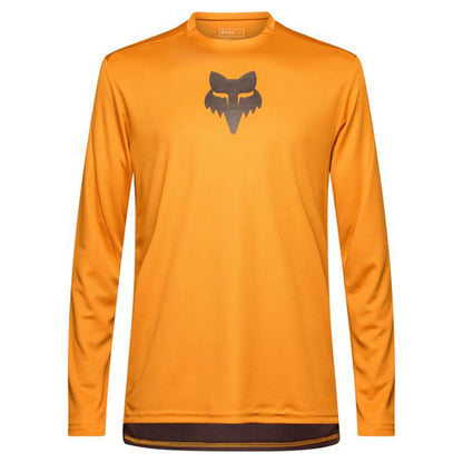 FOX Ranger Long Sleeve Jersey - S - FOX Head Caramel - Image 1