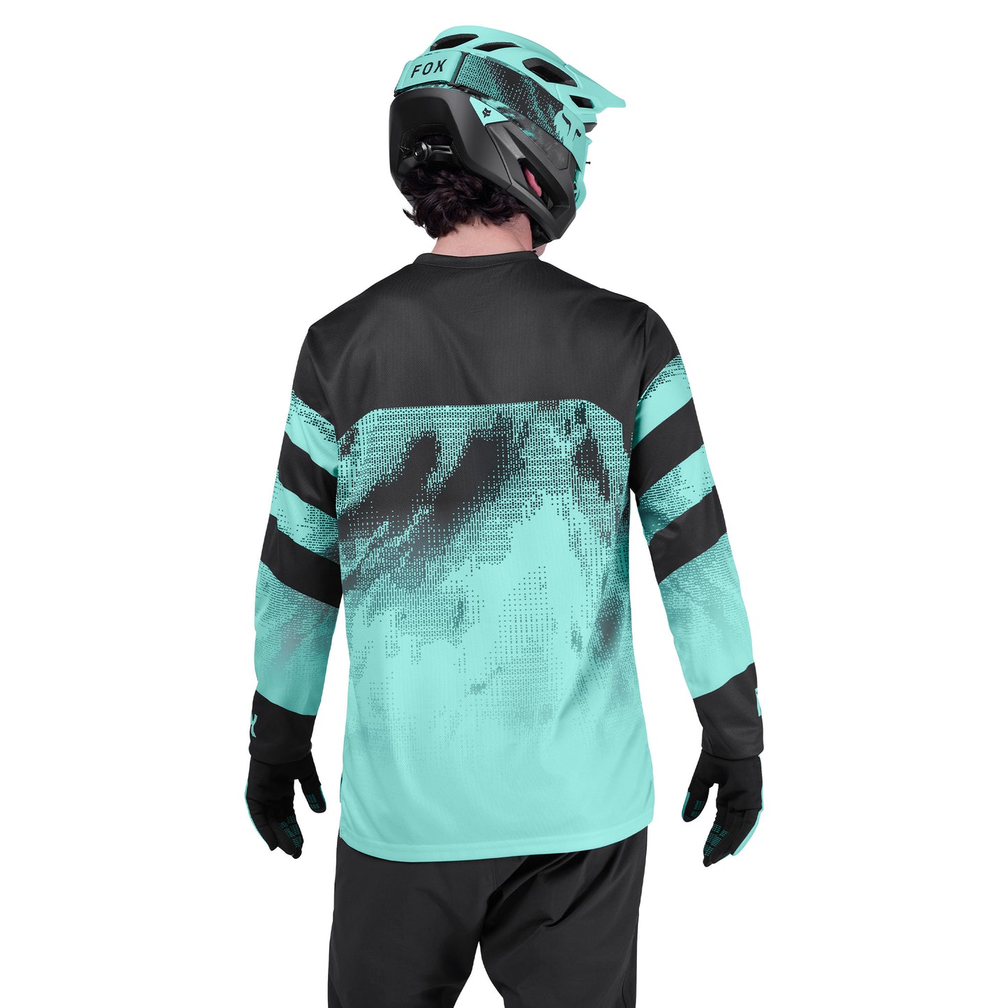 FOX Ranger Long Sleeve Kairos Jersey - M - Turquoise - Image 4