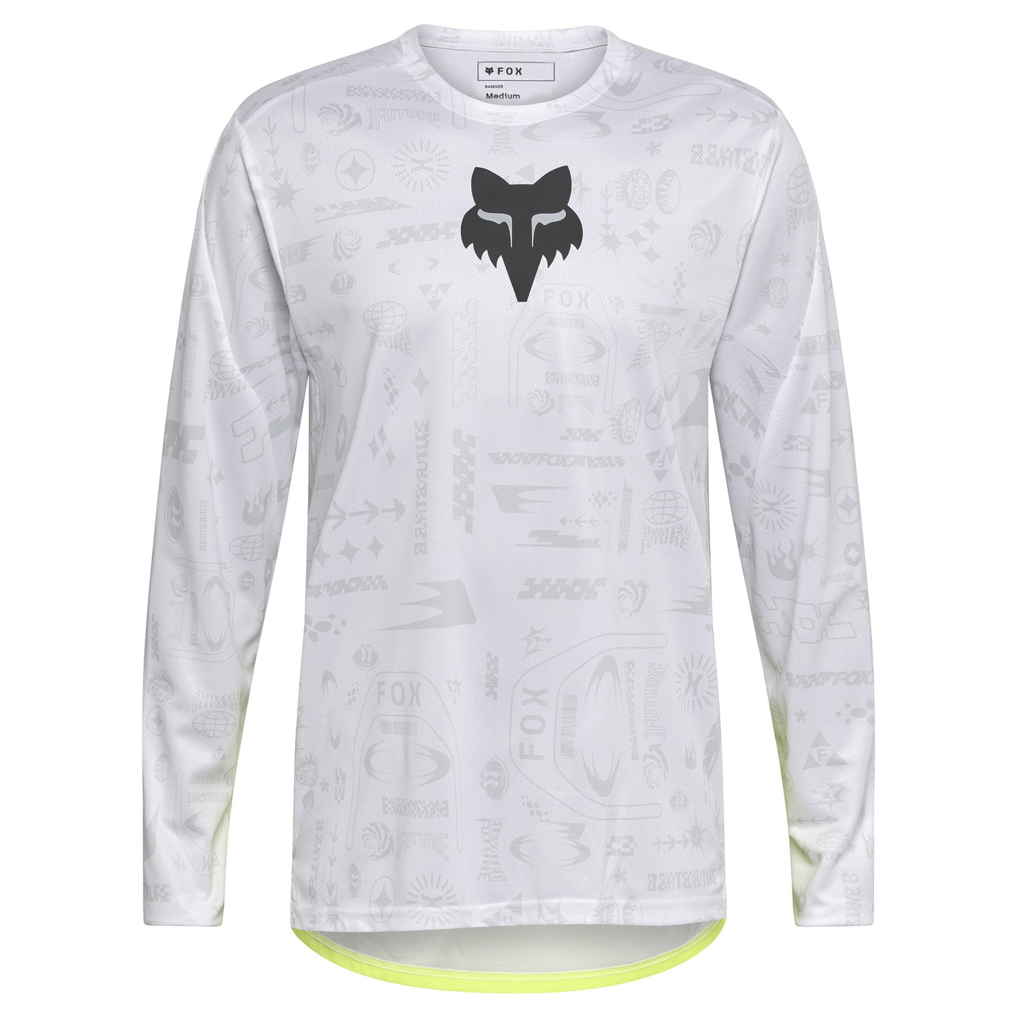 FOX Ranger Long Sleeve Lunar Se Jersey - 2XL - White - Image 1