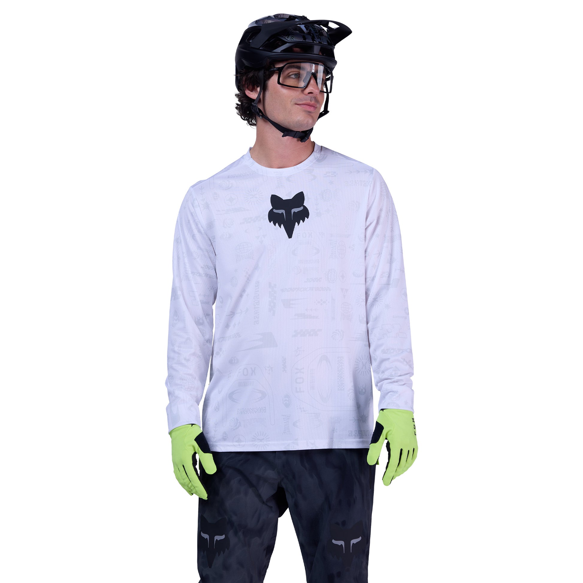 FOX Ranger Long Sleeve Lunar Se Jersey - S - White - Image 3
