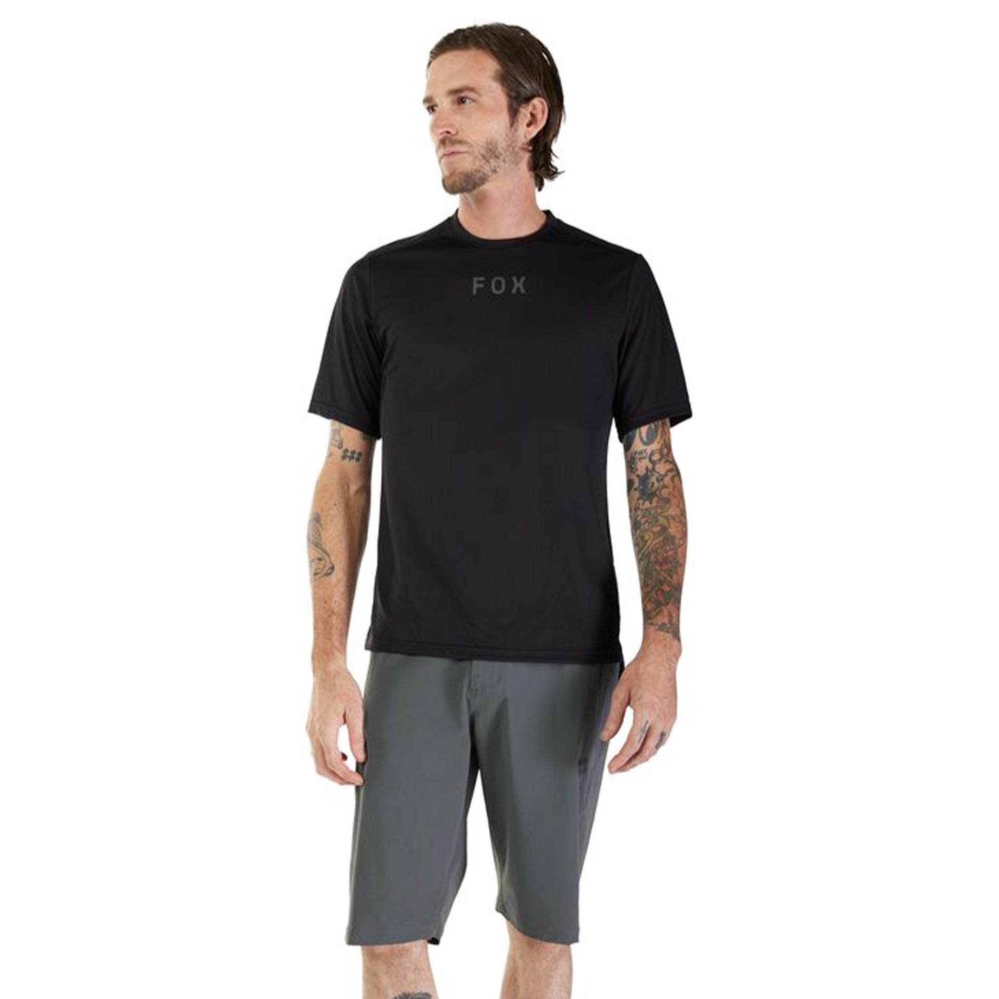 FOX Ranger Short Sleeve Jersey - L - Wordmark Black - Image 3