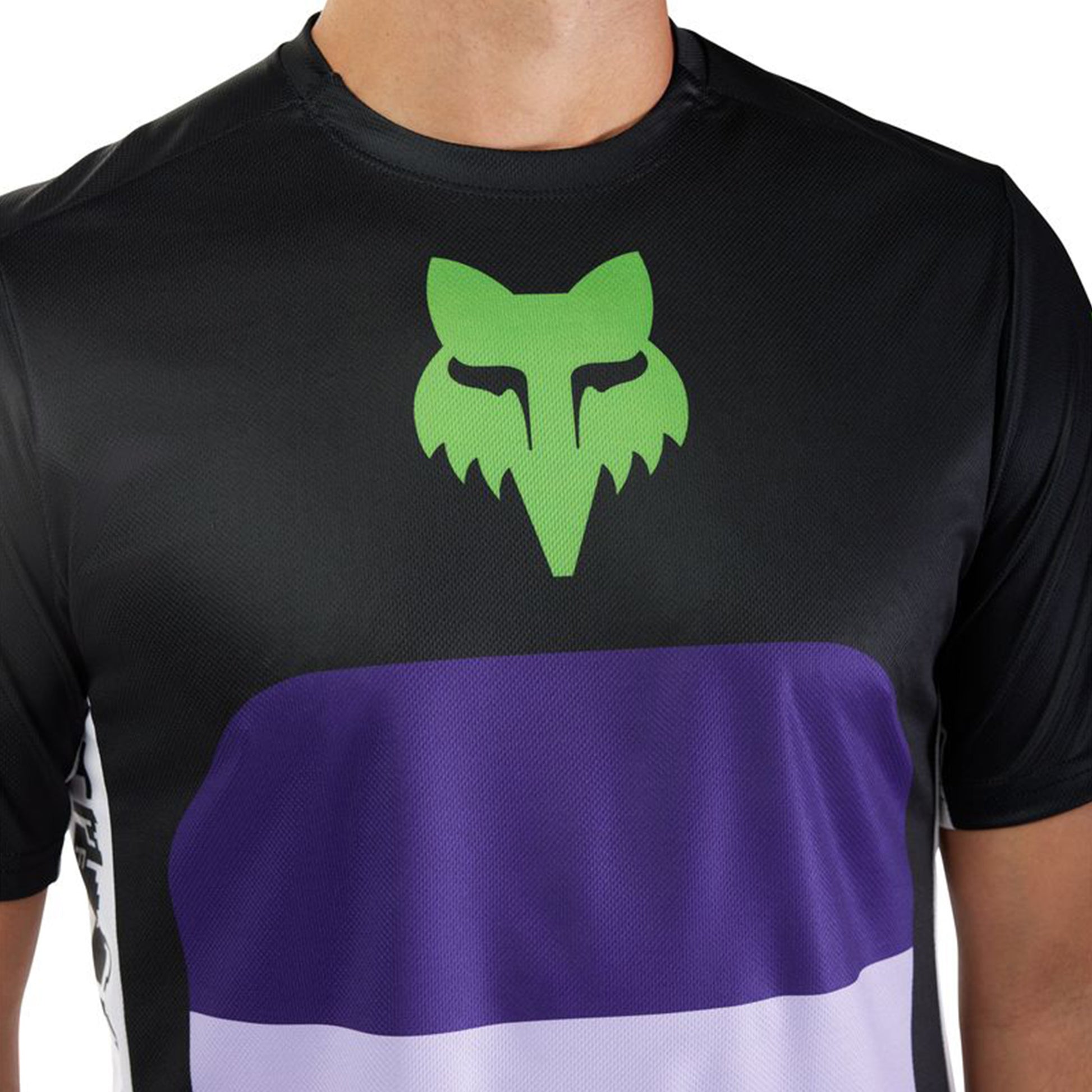 Fox Ranger Short Sleeve Jersey - M - Grid Black - Image 5