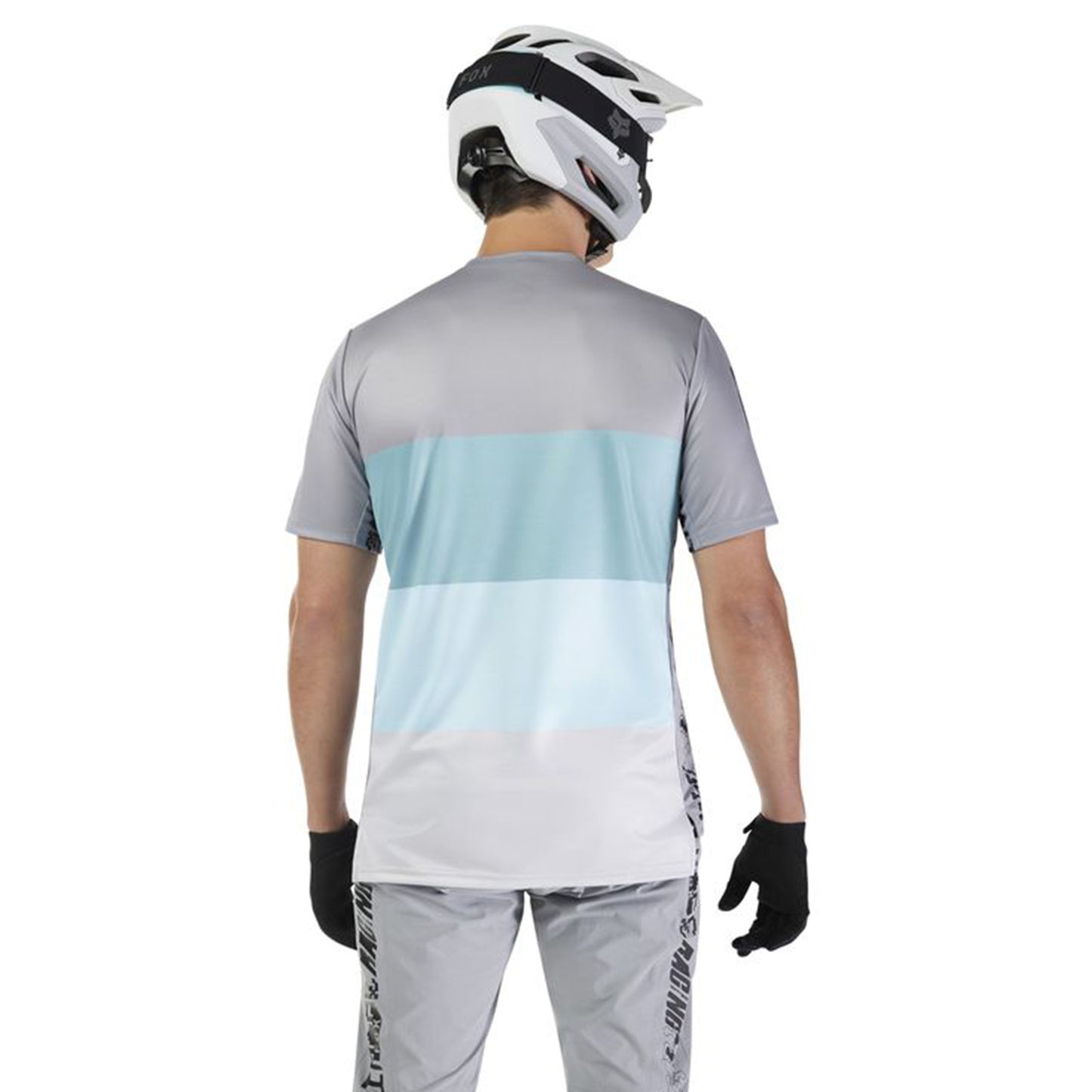Fox Ranger Short Sleeve Jersey - M - Grid Steel Grey - Image 4