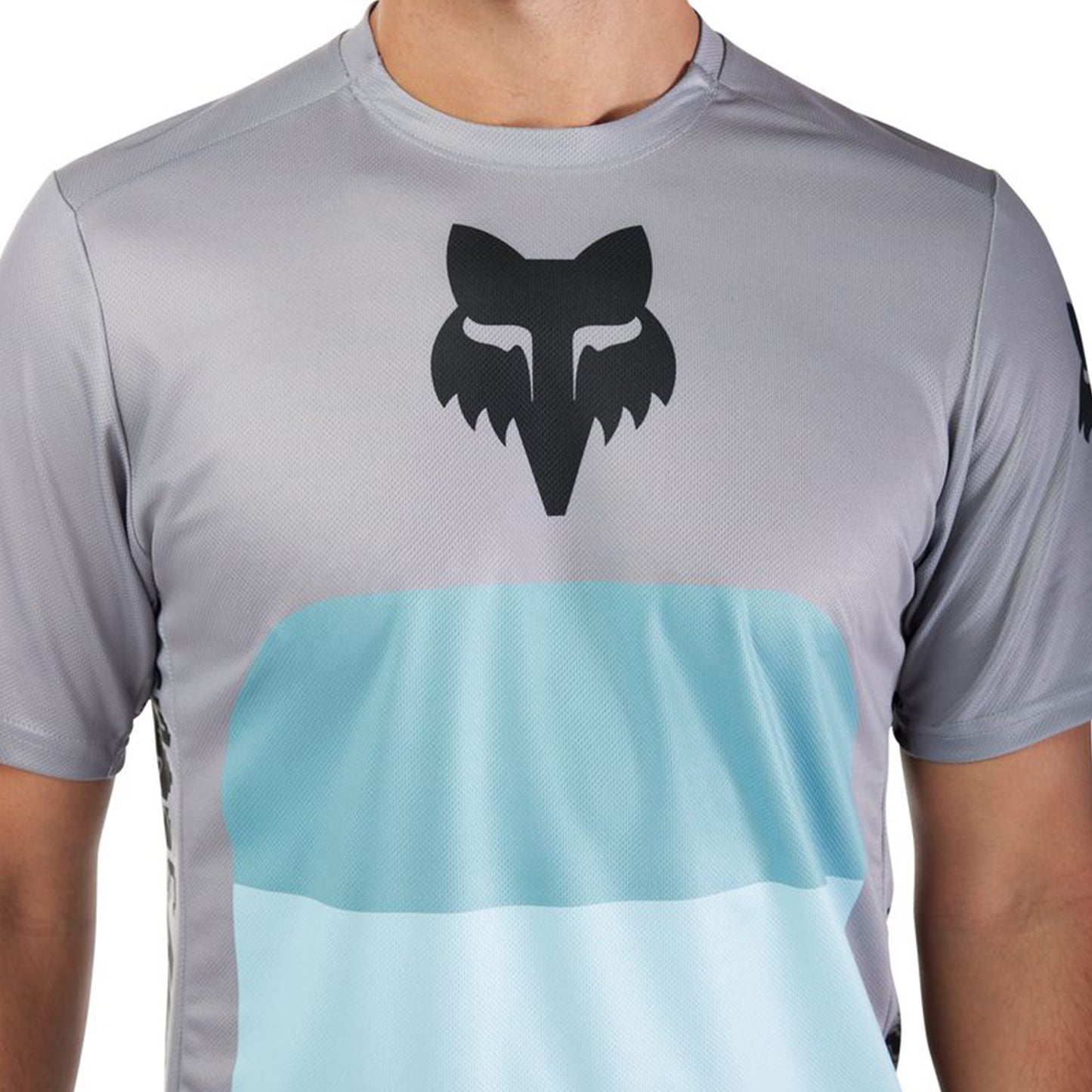 Fox Ranger Short Sleeve Jersey - M - Grid Steel Grey - Image 5