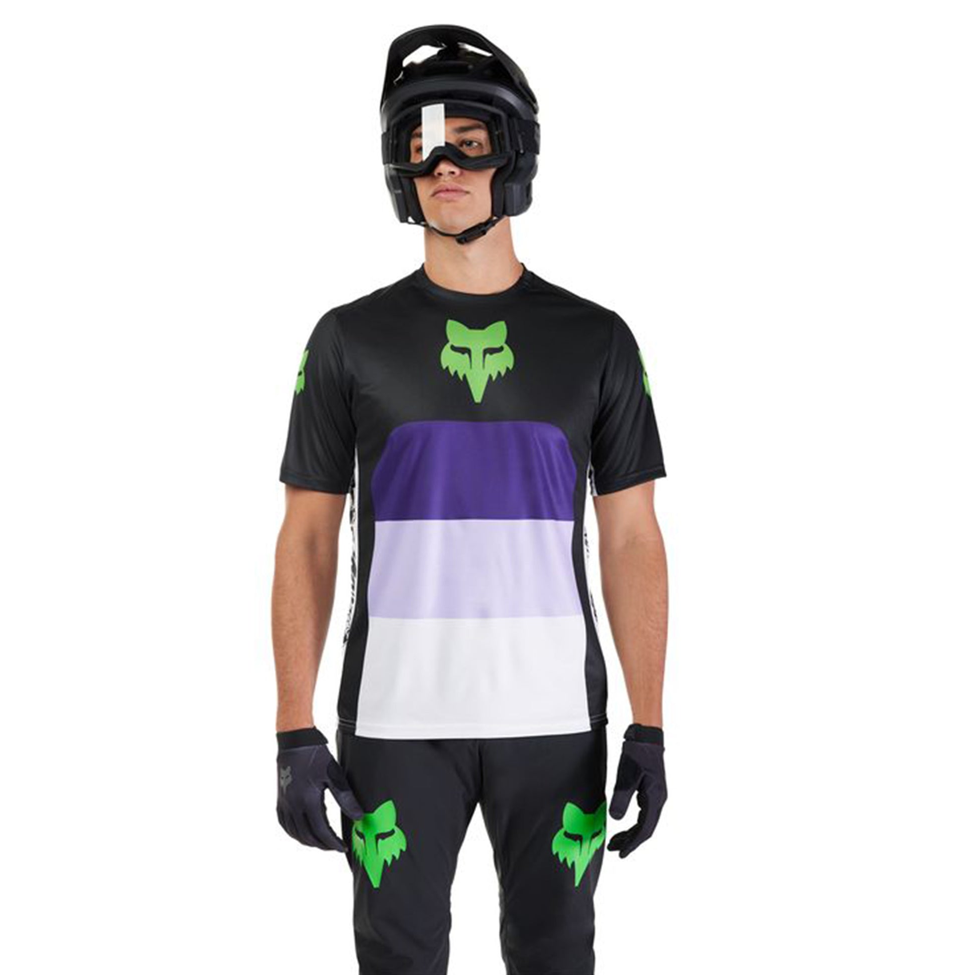 Fox Ranger Short Sleeve Jersey - S - Grid Black - Image 3